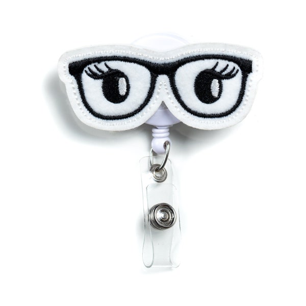 Eye Glasses Badge Reel Holder | ID Badge Holder | Badge Reel | Name Badge Holder | Medical Badge Reel | Optometry Ophthalmology Teacher