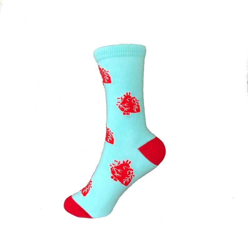 Anatomical Heart Socks Cardiac Socks Heart Socks Nurse Etsy