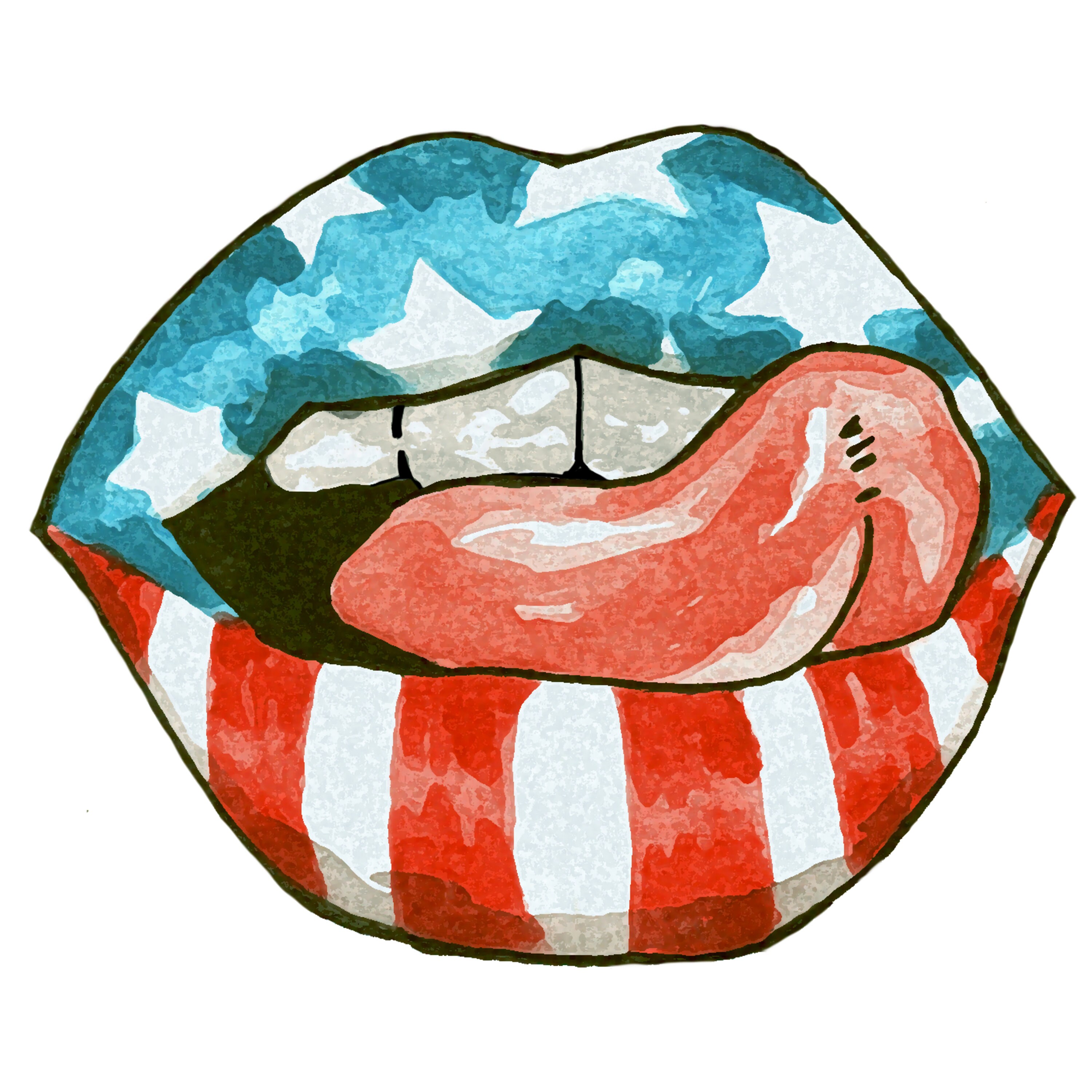 Patriot Lips Dress main image 1