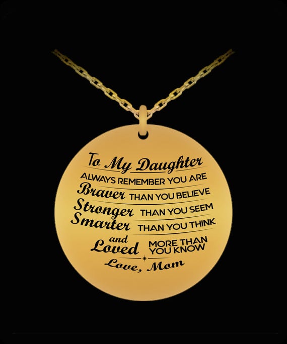 Laser Engraved Round 18k Gold Plated Pendant 20 Inch Necklace - 18k Gold Plated Pendant
