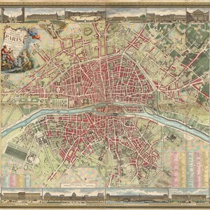 Nouveau Plan Routier de la Ville et Faubourgs de Paris