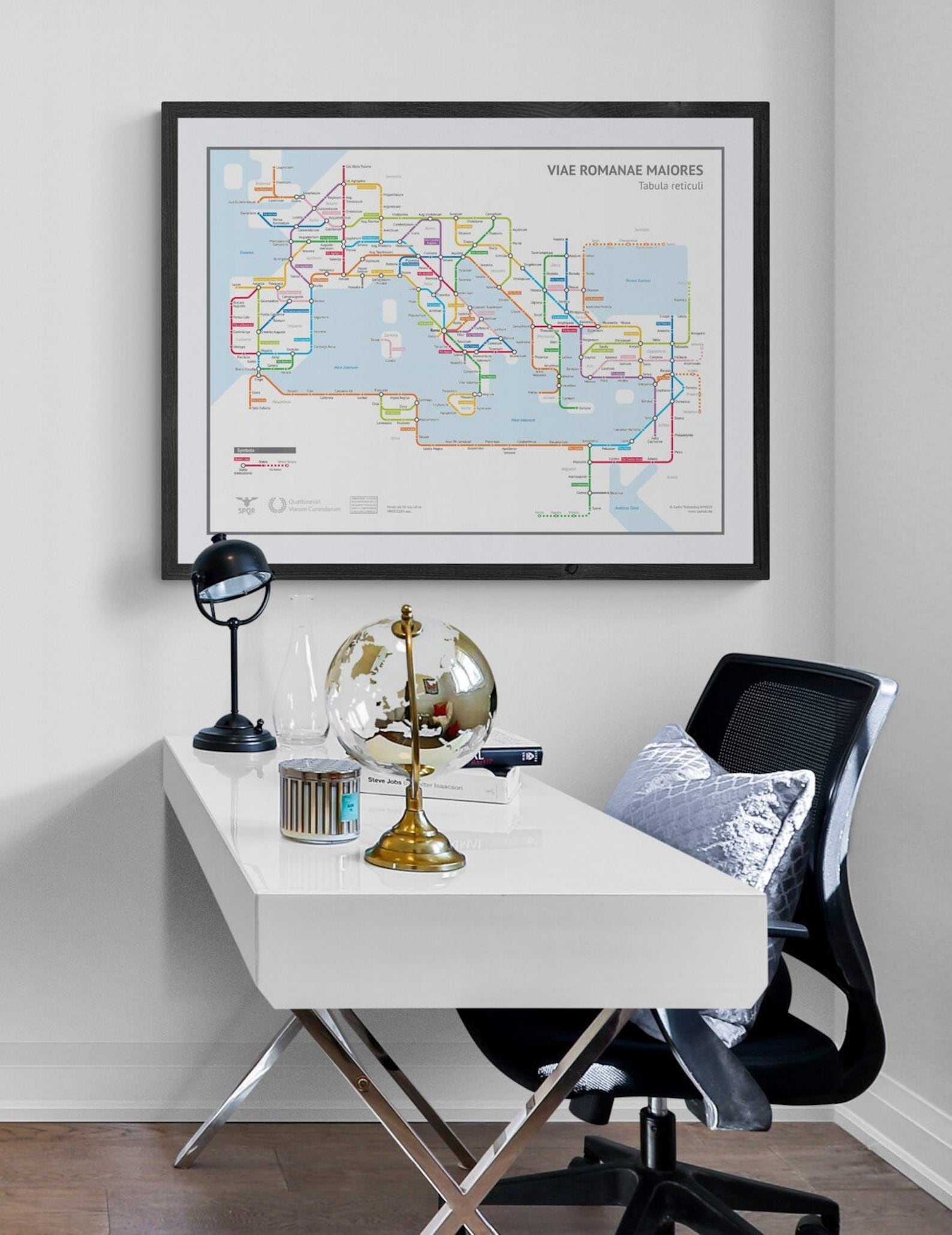 Viae Viae Romanae Maiores - Tabula Reticuli - Roman Roads - Etsy