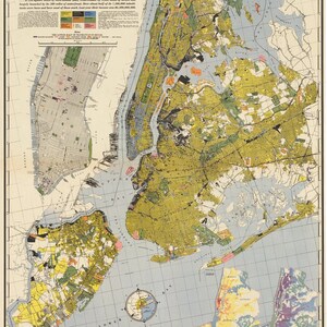 1939 Karte der Stadt New York