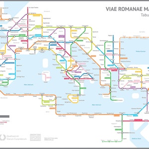 Viae Romanae Maiores - Tabula reticuli - Romeinse wegen