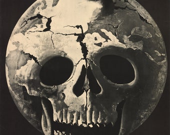 propaganda posters 60s Anti-War or Peace Propaganda Poster: IMPEDIAMOLO by Hand Erni, 1954 - Earth as a Skull