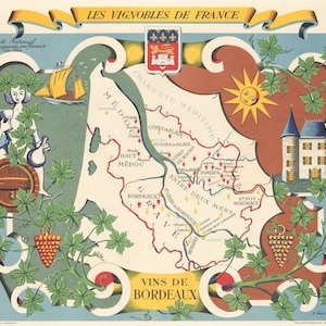 1954- Les Vignobles de France/Vins de Bordeaux