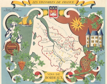 1954 Les Vignobles de France/Vins de Bordeaux
