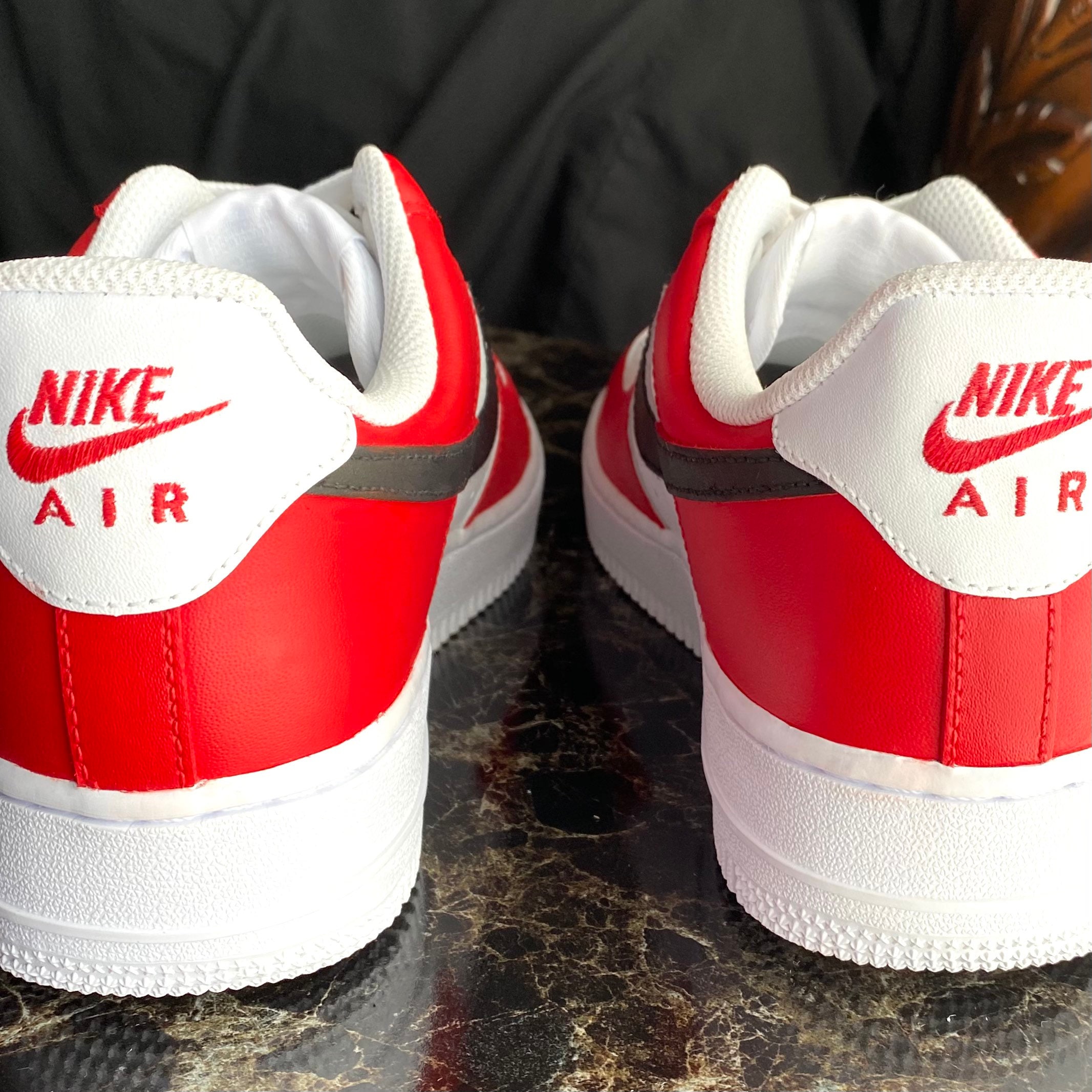 custom blood air force 1