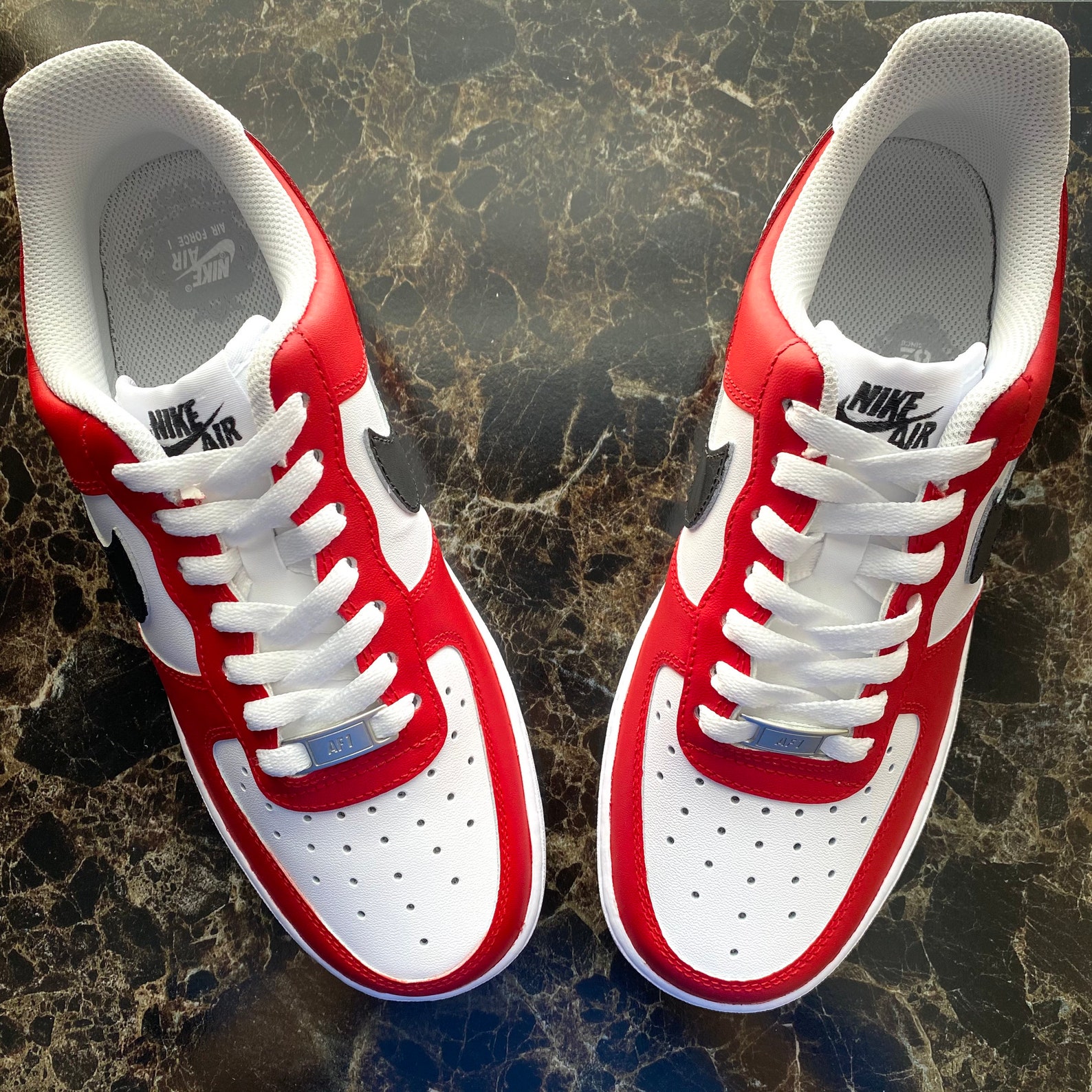custom blood air force 1