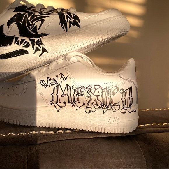 custom air force 1 mexico flag