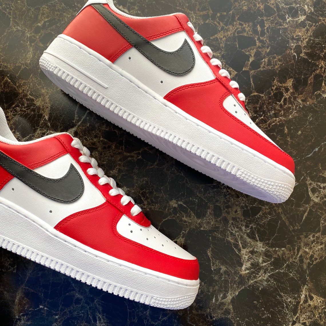 custom blood air force 1