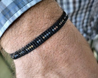 Bracelet Code Morse personnalisé/Bracelet à message caché/Cadeau père, homme, fils/cadeau d'anniversaire pour lui/cadeau de vacances unique/cadeau commémoratif
