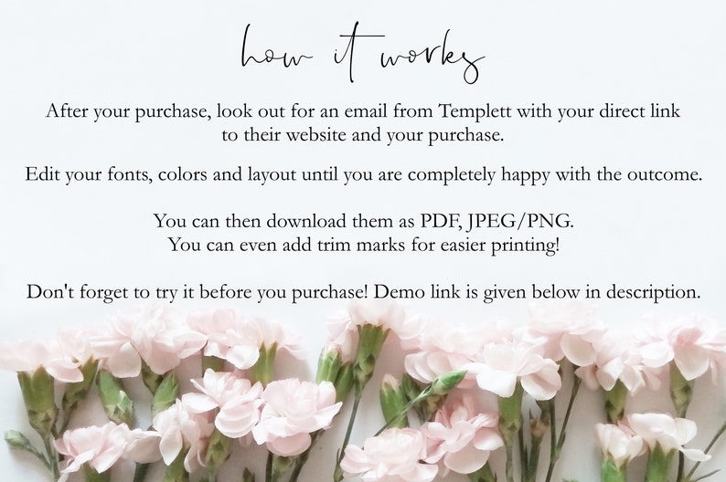 Wedding Invitation Peony Wedding Invitation Template Floral Invitation INSTANT DOWNLOAD Editable diy Digital Wedding Invitation Set WI134