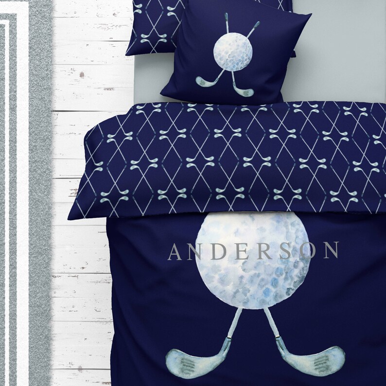 Golf Bedroom Decor Golf Bedding Personalized Golf Gifts Etsy