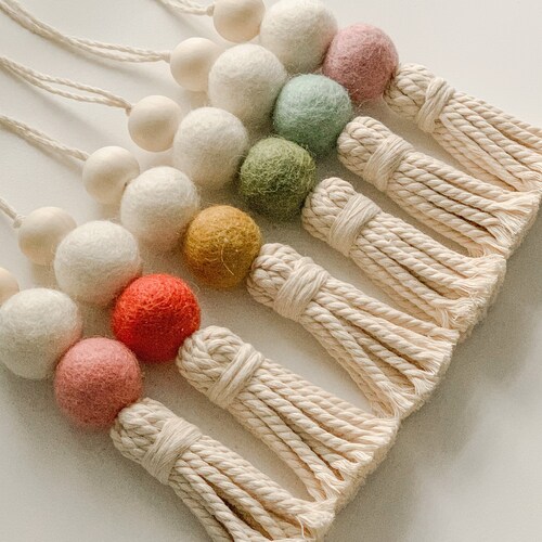 Felt Ball Tassel Car Diffuser Essential Oil Car Diffuser Car Etsy