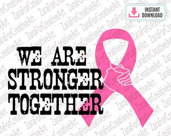 Awareness ribbon svg breast cancer svg breast cancer awareness SVG Pink svg breast cancer hope  SVG Cancer stronger together SVG Cancer