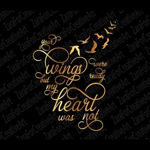 Your wings were ready svg but my heart was not svg mourning svg loss svg heaven svg memorial svg Death Grief svg file for cricut silhouette