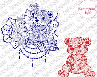 Download Bear Mandala Svg Etsy