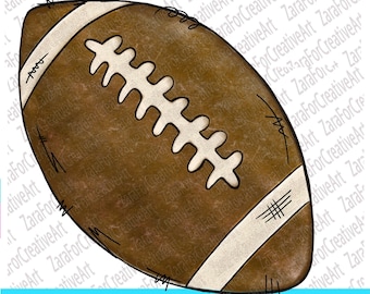 Football Doodle Sublimation Design PNG |Hand Drawn | football clip art PNG design | football clipart Sublimation| Instant Download