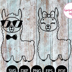Llama Brother svg Llama Sister svg Llama svg Llama Daddy Mama Schwester Bruder svg cute llama Iron on transfer svg file for cricut silhouette
