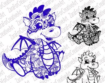 Download Baby Dragon Svg Etsy