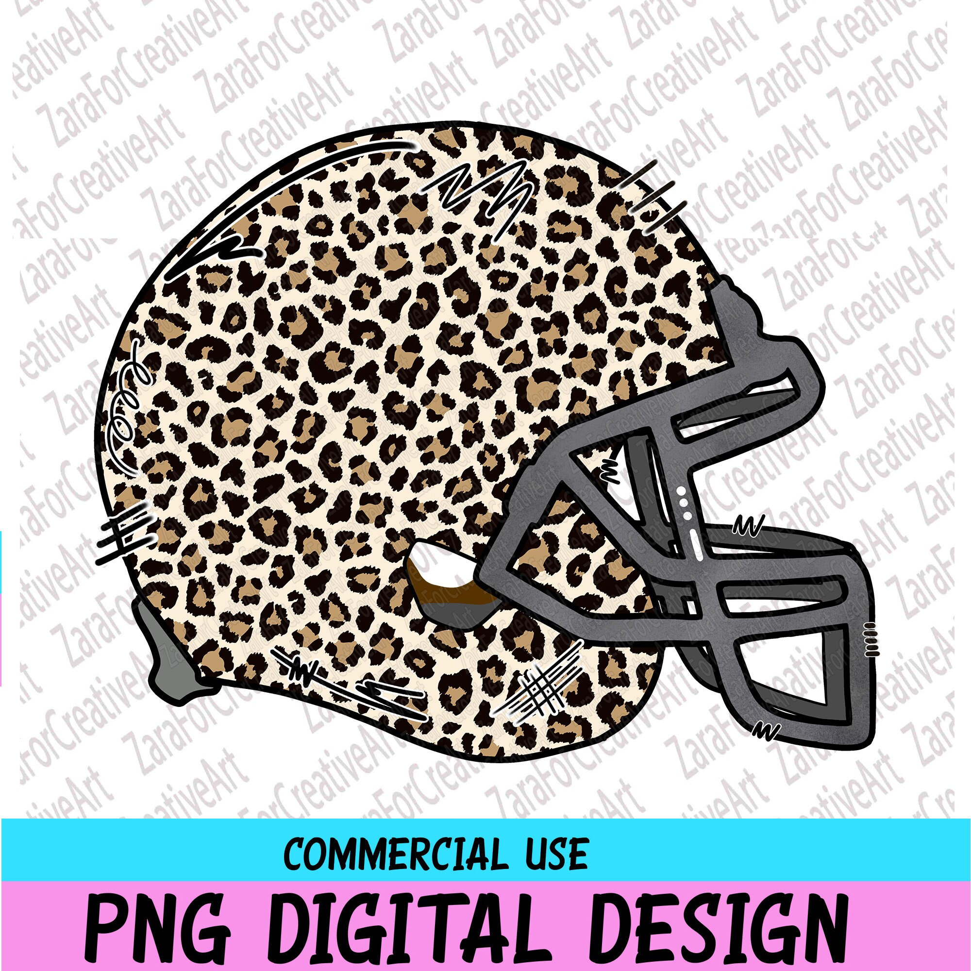 Helmet Png Leopard Helmet Clipart Helmet Doodle Etsy UK
