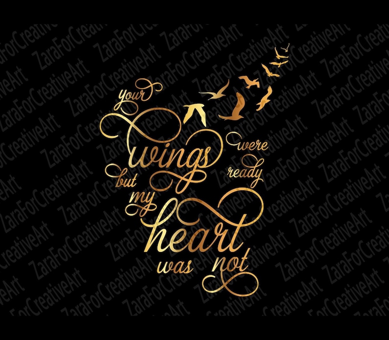 Deine Flügel Waren Bereit Mein Herz War Es Nicht Deine Flügel waren fertig svg aber mein Herz war nicht svg - Etsy.de