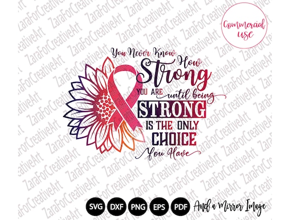 Be Strong Is Only Choice Breast Cancer Awareness Pink Ribbon Be Strong Is Only Choice Breast Cancer Awareness Pink Ribbon