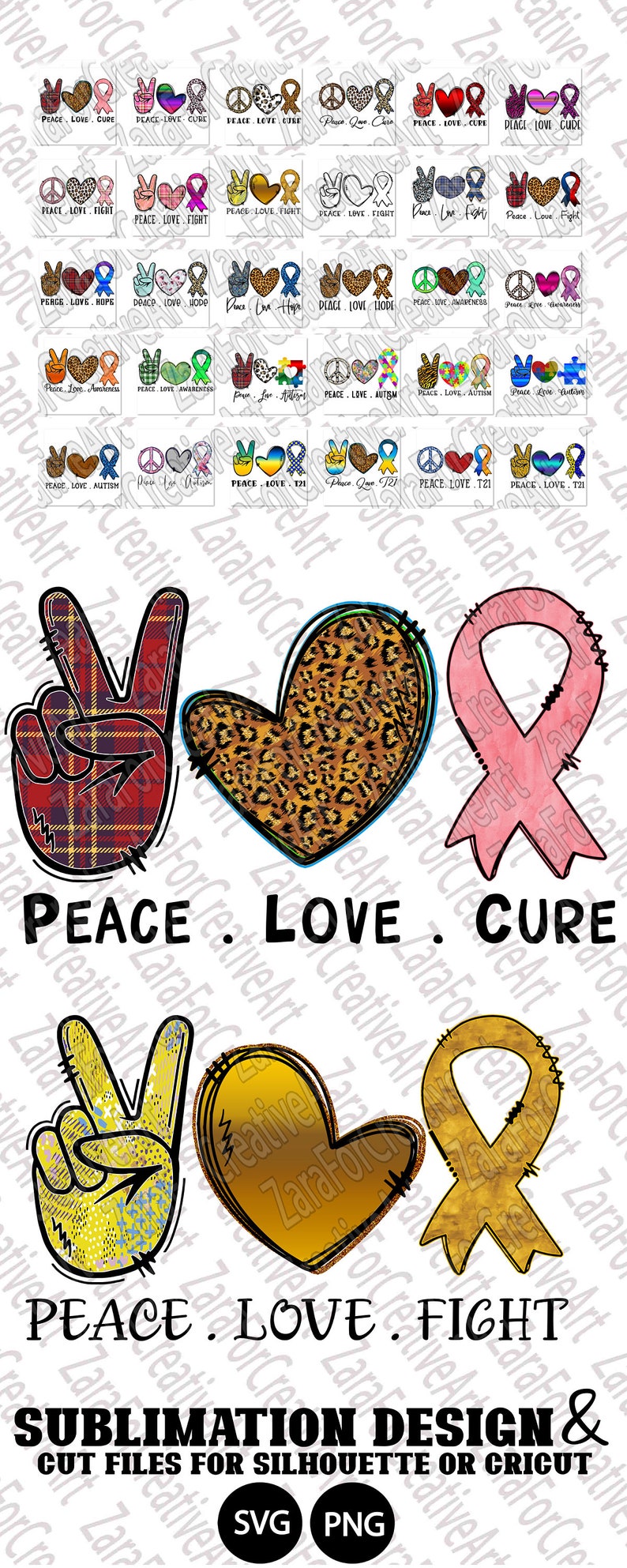 Download Peace Love Autism Svg - Layered SVG Cut File - All Free ...