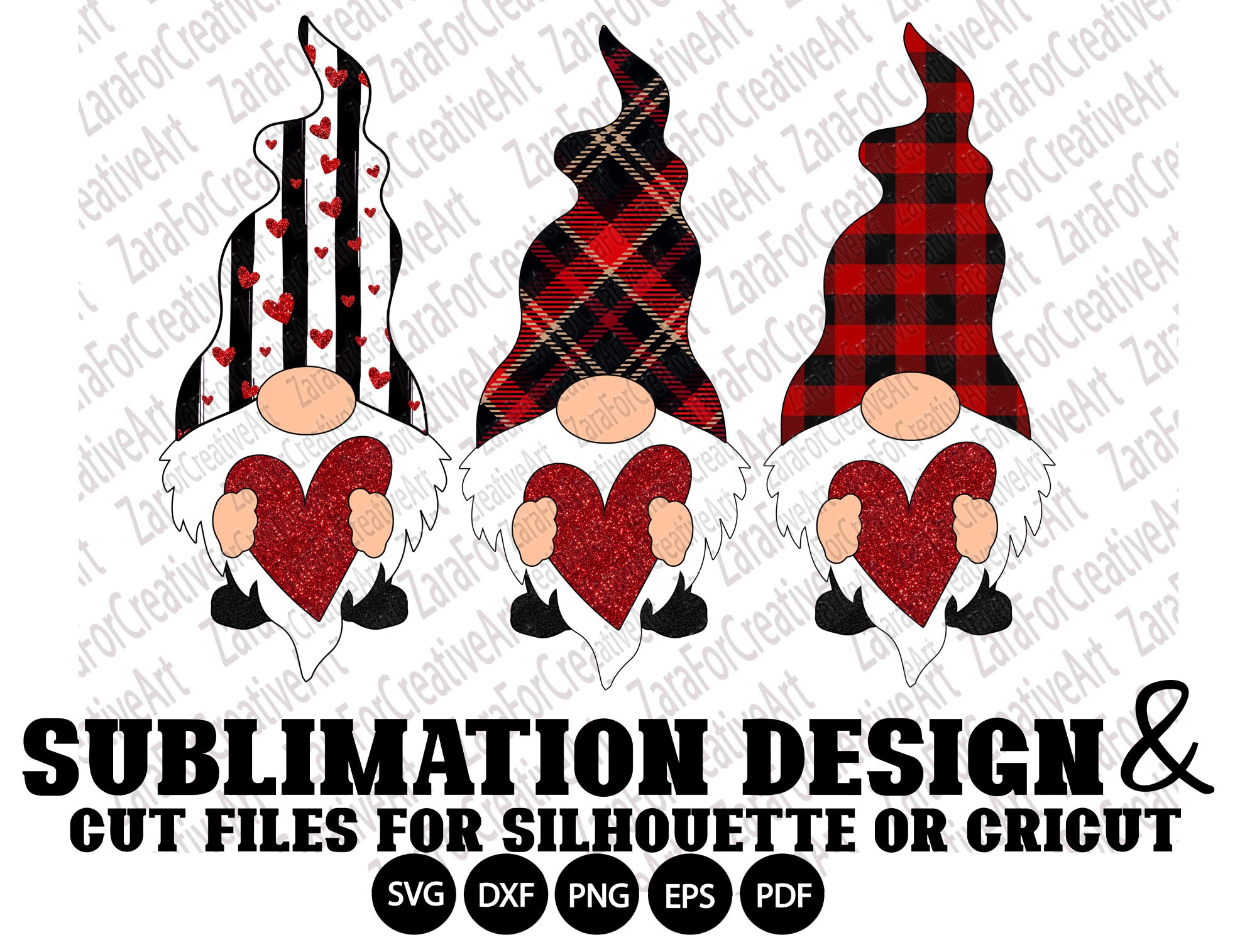 Download 25 Gnome Svg Sublimation Design Bundle Valentine Gnome Trio Etsy
