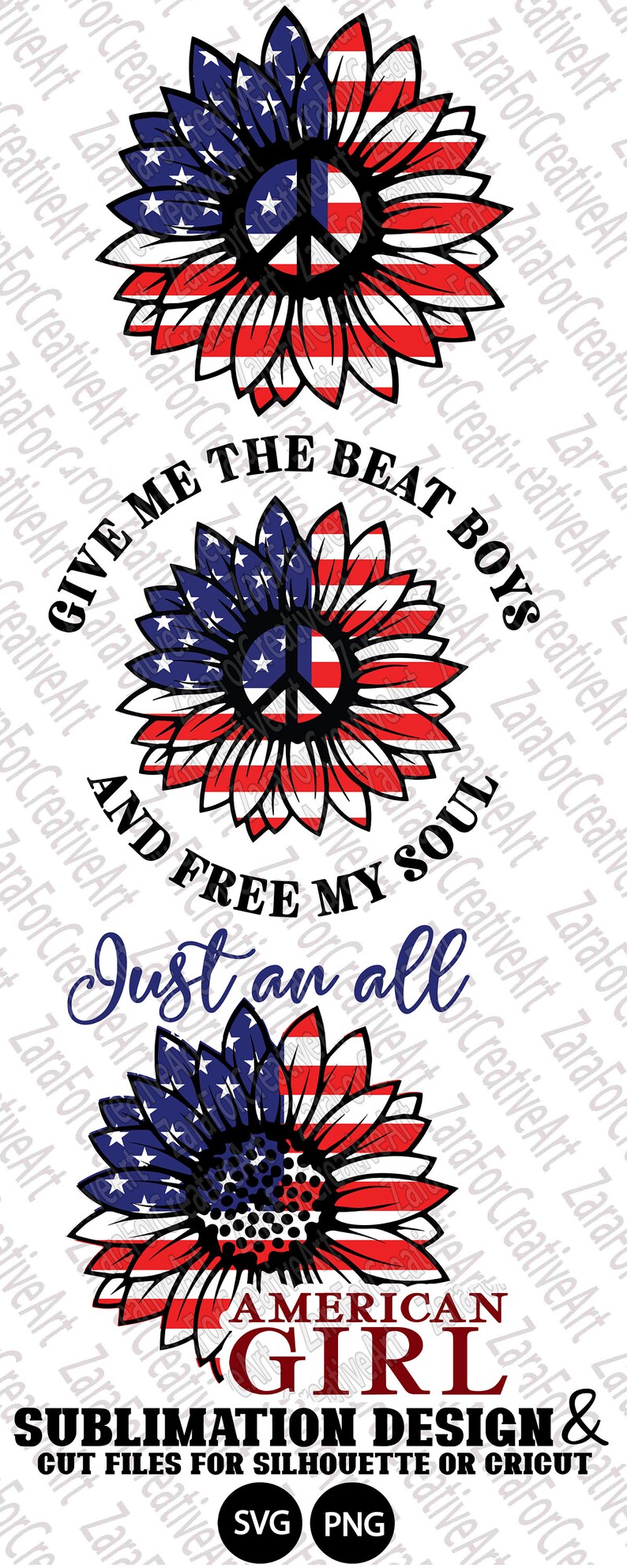 Download 15 design bundle 4th of July sublimation design sunflower ...