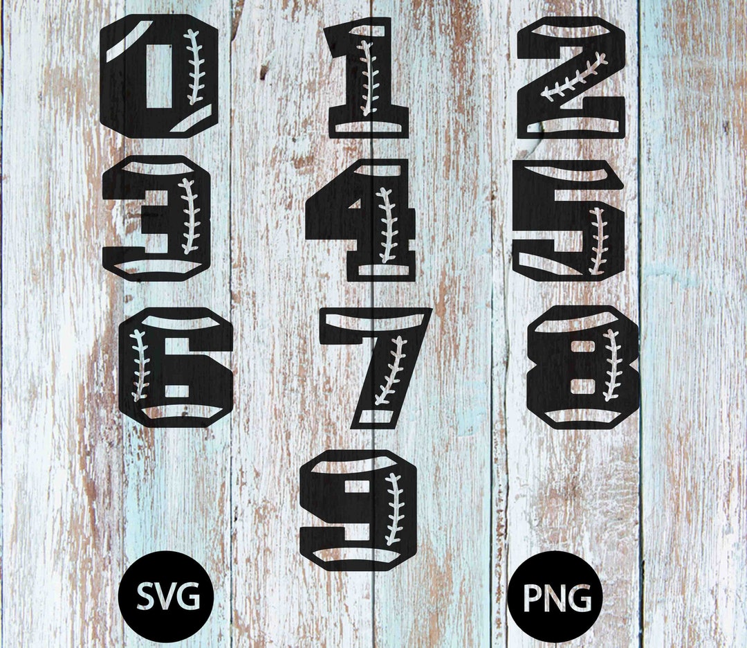 Football Player Numbers Svg Bundle Football Svg Football Etsy