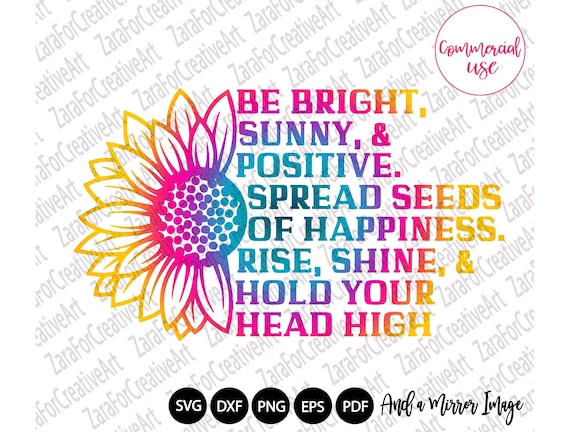 Be Bright Sunny Positive Spread Happiness Rise Shine Hold Etsy Be Bright Sunny Positive Spread Happiness Rise Shine Hold Etsy