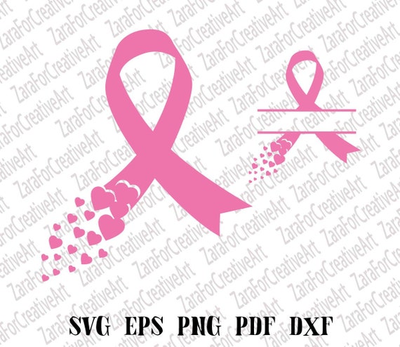 Breast Cancer Svg Pink Ribbon Svg Hearts Ribbon Svg Breast - Etsy Israel
