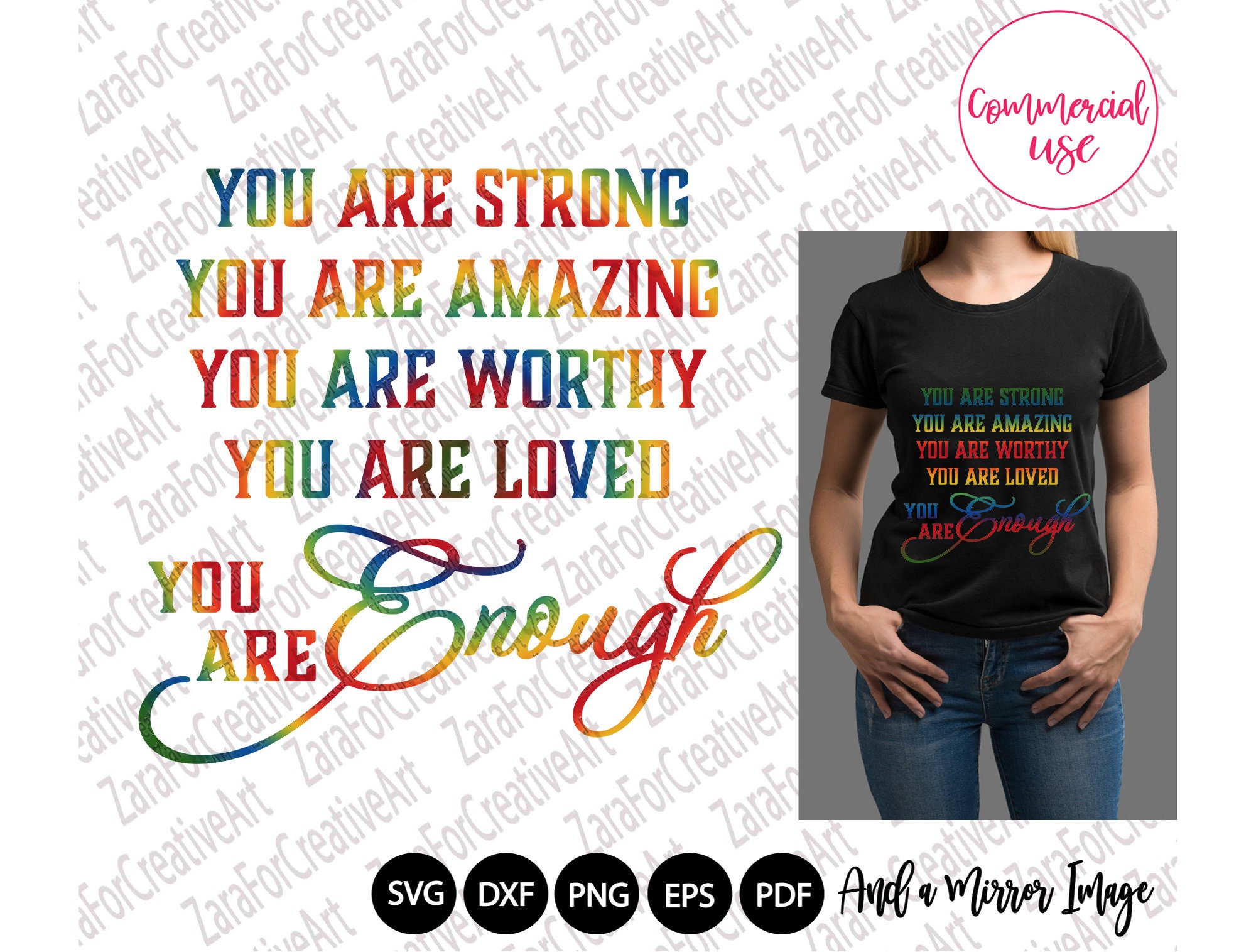 You Are Strong You Are Amazing You Are Worthy You Are Etsy