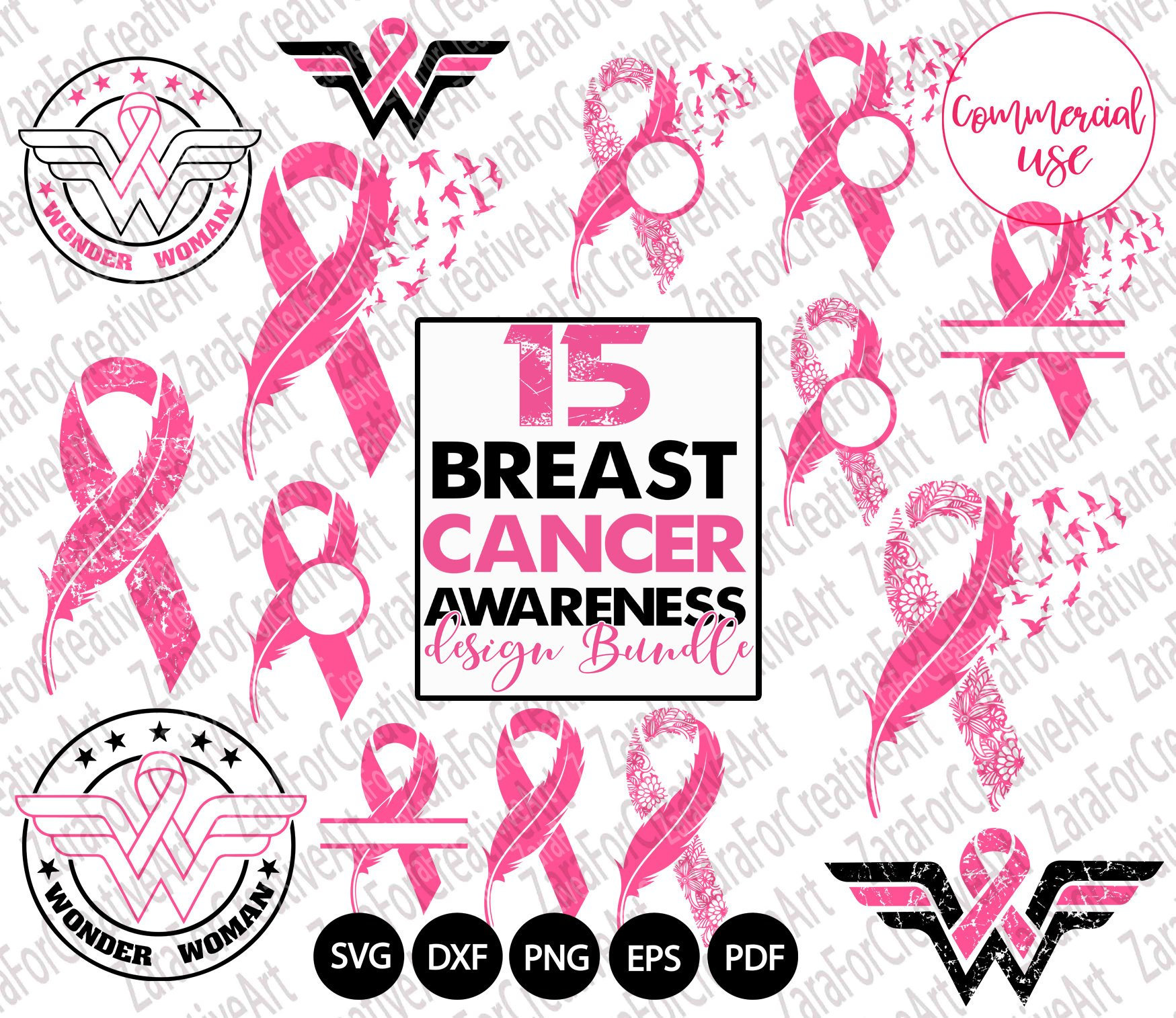 Download Breast Cancer svg Breast Cancer Ribbon Feather and Birds ...