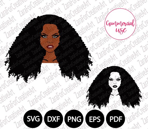 Download Cute African American Woman Svg Black Woman Svg Afro Svg Face Etsy