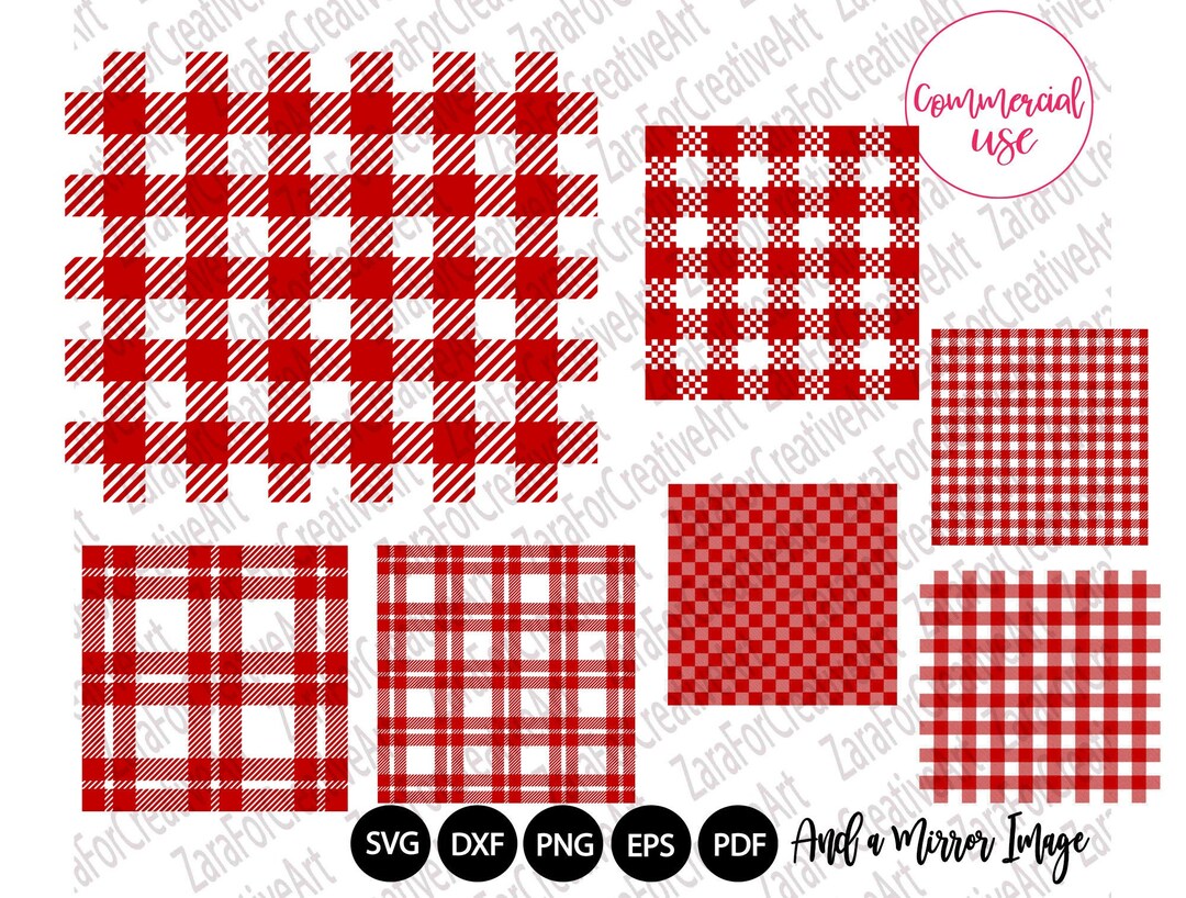 Buffalo Plaid Pattern Svg Plaid Stencil Svg Print Silhouette, Cricut ...