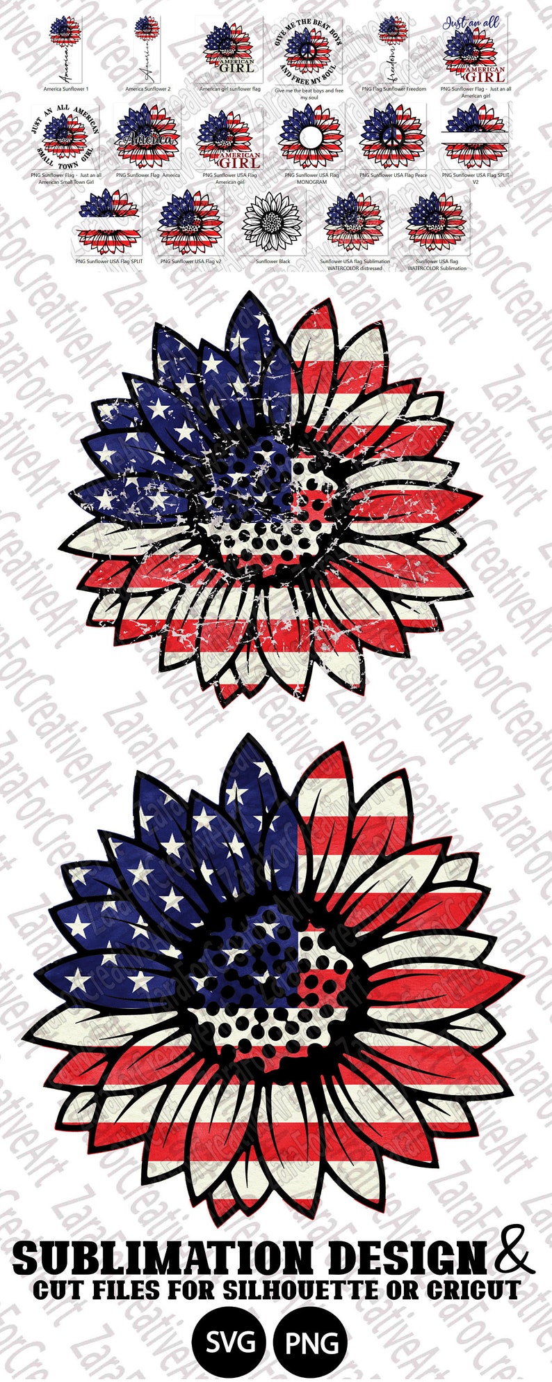 Download 15 Design Bundle 4th Of July Sublimation Design Sunflower Svg Etsy