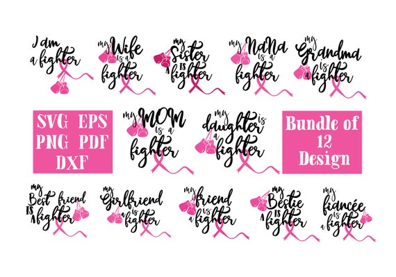 Download Breast Cancer Svg Bundle Breast Cancer Awareness Svg Pink Svg Etsy
