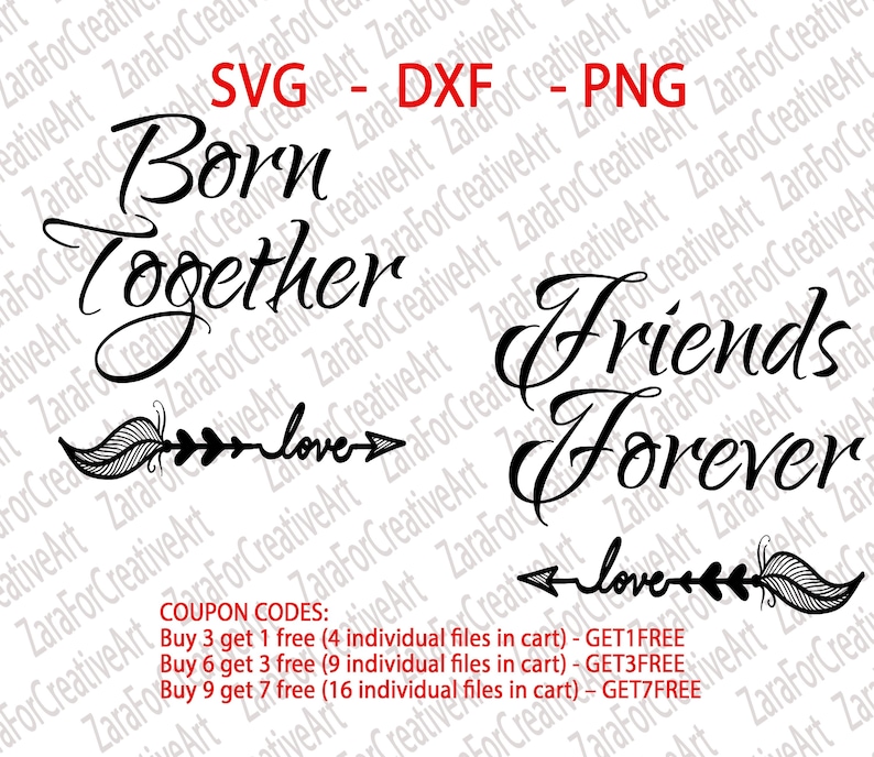 Free Free 223 Born Together Friends Forever Svg Free SVG PNG EPS DXF File