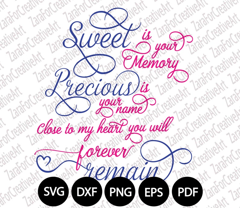 Download Sweet is your memory svg close my heart remain svg our ...
