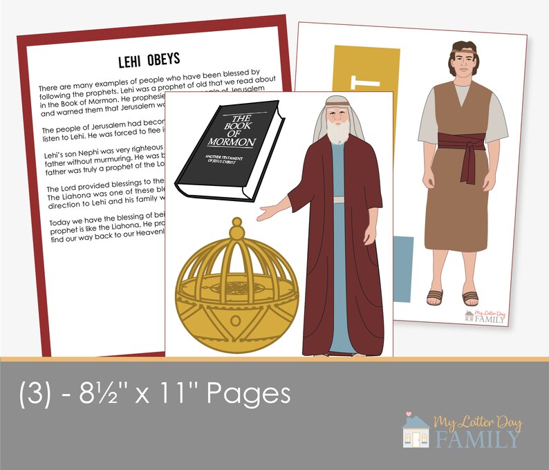 LDS Primary Talk Printable With Graphics Topic Follow the Etsy