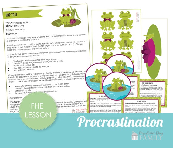 Family Home Evening Lesson Plan With Graphics Digital Instant Etsy