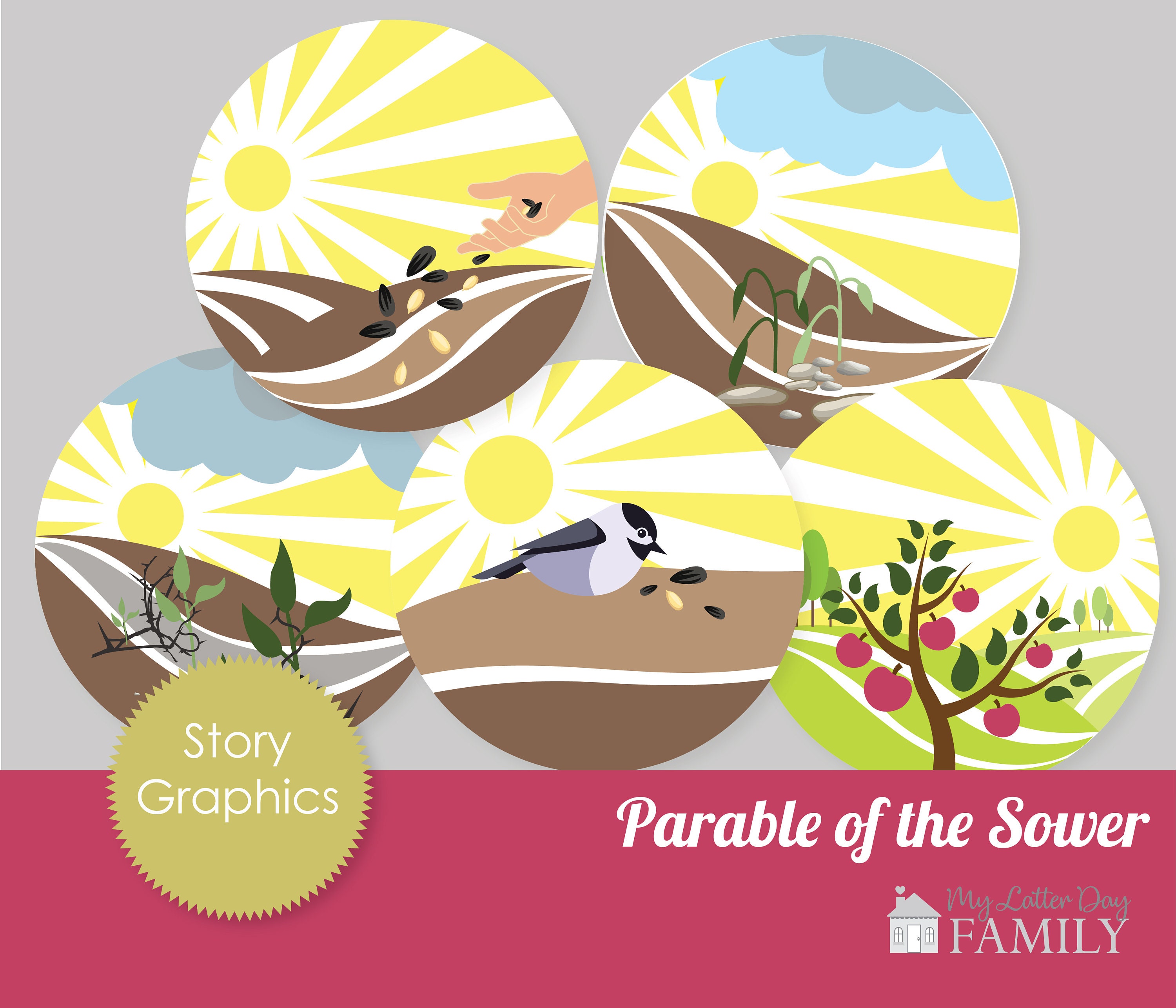 Parable Of The Sower Bible Story Graphics Printable DIGITAL Etsy Parable Of The Sower Bible Story Graphics Printable DIGITAL Etsy