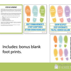 LDS Primary Talk Printable With Graphics Topic: Following the Footsteps ...