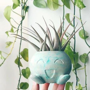 Radish Concrete Planter LARGE Pokemon Air Plant Holder Fan Art Home Decor Marble Cement Succulent Pot image 4