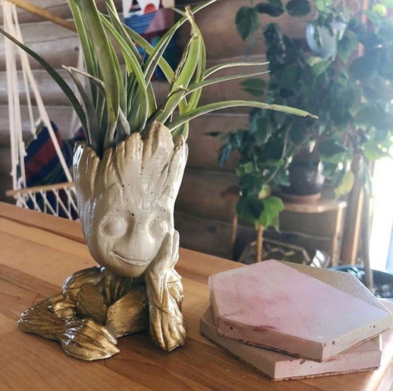 Baby Groot Concrete Planter Guardians of the Galaxy Fan Art