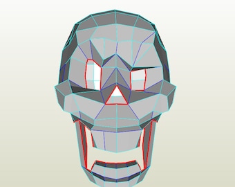 PDO pepakura file Papyrus mask undertale