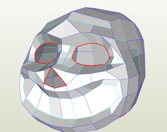 Sans pepakura file for cosplay .PDO Undertale papercraft